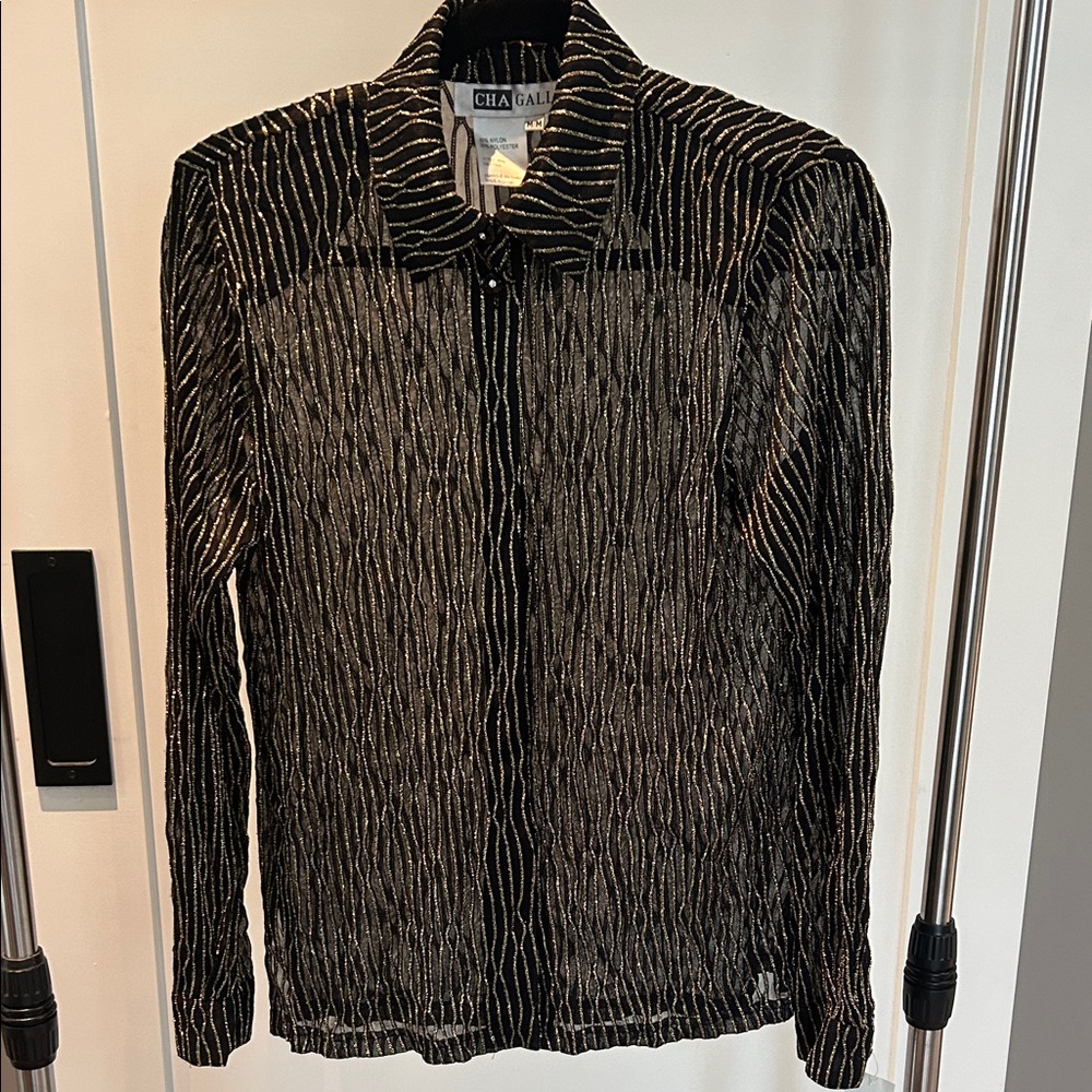 Black and Gold Women's Blouse